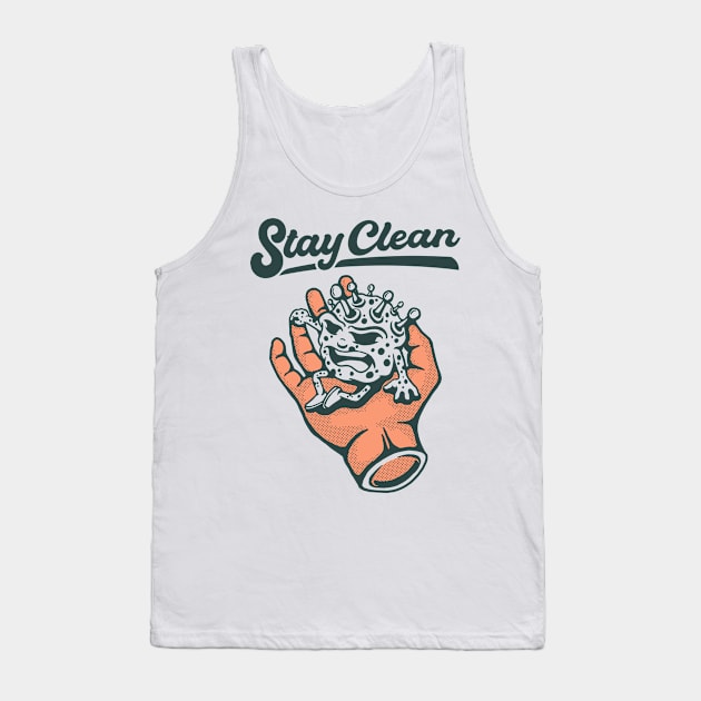 Stay clean Tank Top by sharukhdesign